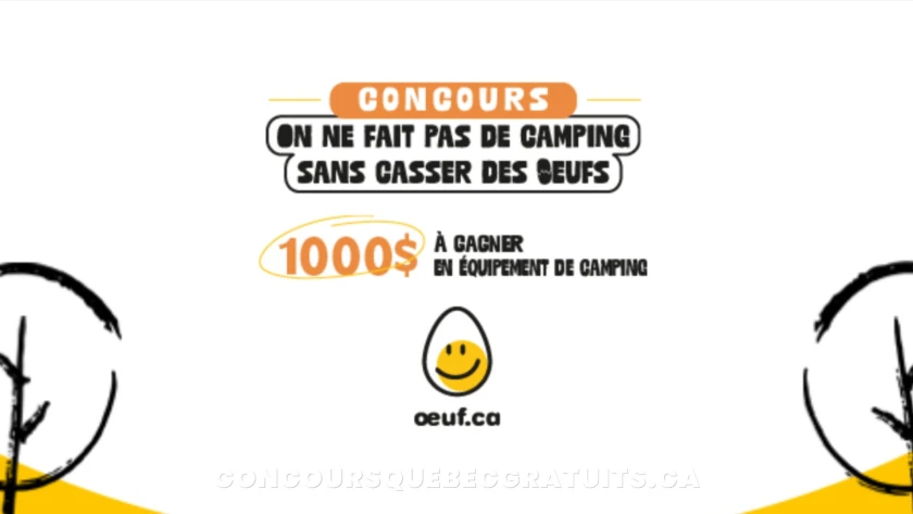 Concours : gagnez 1 000 $ en équipement de camping